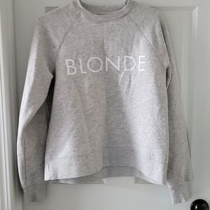Brunette the Label Blonde sweatshirt, XS